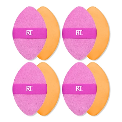Real Techniques Miracle 2-In-1 Dual-Sided Powder Puff 4-Pack