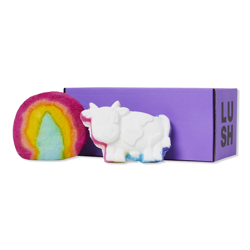 LUSH The Cow Jumped Over The Rainbow Bathing Duo