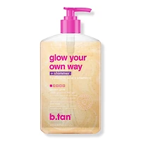 b.tan Glow Your Own Way + Shimmer Shimmering Clear Self Tan Gel