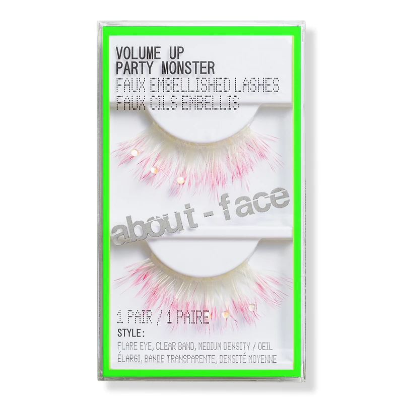 about-face Volume Up Faux Embellished Lashes - Party Monster