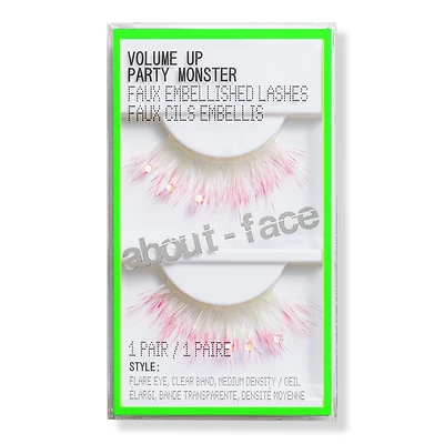about-face Volume Up Faux Embellished Lashes - Party Monster