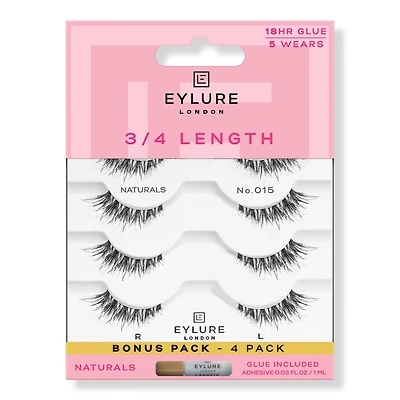 Eylure 3/4 No. 015 Light & Wispy Eyelashes Multipack