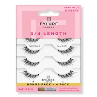 Eylure 3/4 No. 015 Light & Wispy Eyelashes Multipack