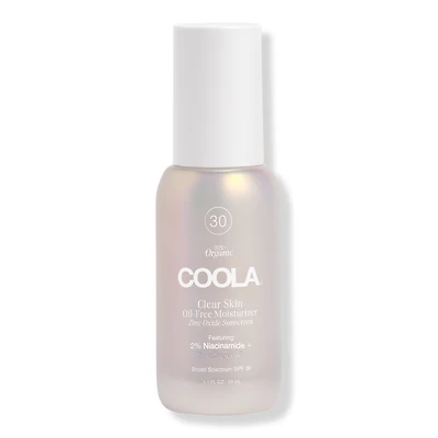 COOLA Clear Skin Oil-Free Moisturizer Zinc Oxide Sunscreen SPF 30
