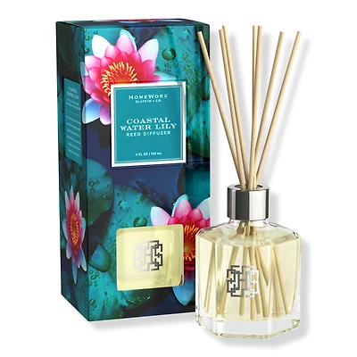 HomeWorx Coastal Water Lily Reed Stick Diffuser
