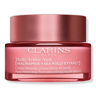 Clarins Multi-Active Night Moisturizer for Lines, Pores, Glow with Niacinamide