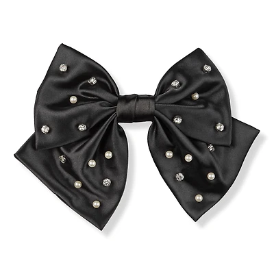 Scunci ELITE Bow Barrette with Stones and Pearls