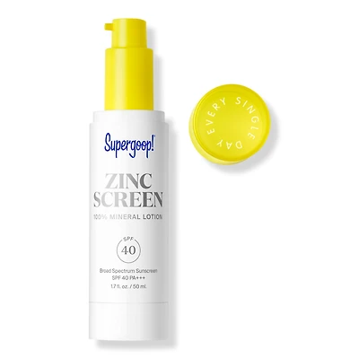 Supergoop! Zincscreen 100% Mineral Lotion SPF 40 Sunscreen