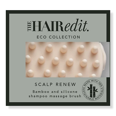 The Hair Edit Scalp Renew Bamboo & Silicone Shampoo Massage Brush