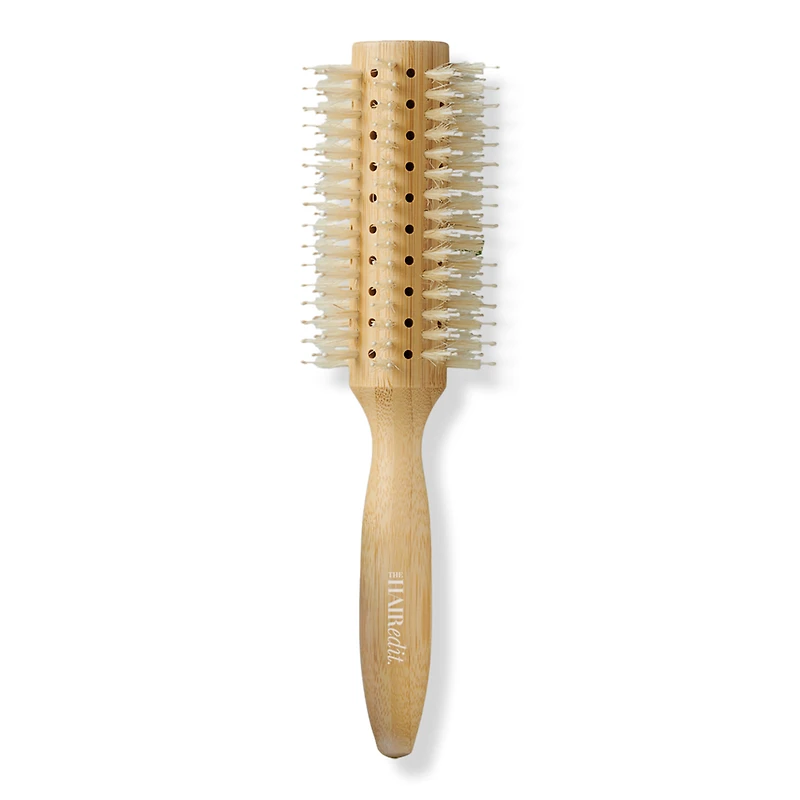 The Hair Edit Sleek Goddess Boar Bristle Bamboo Round Brush