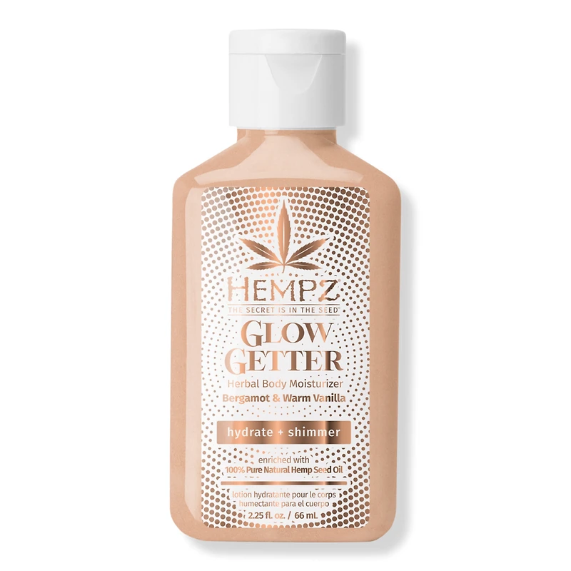 Hempz Glow Getter Herbal Body Moisturizer with Shimmer - oz