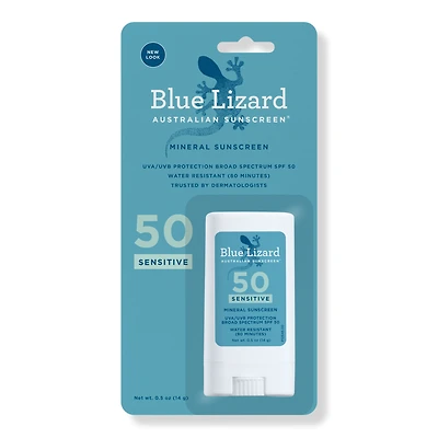 BLUE LIZARD AUSTRALIAN SUNSCREEN Sensitive Mineral Sunscreen Stick SPF 50+