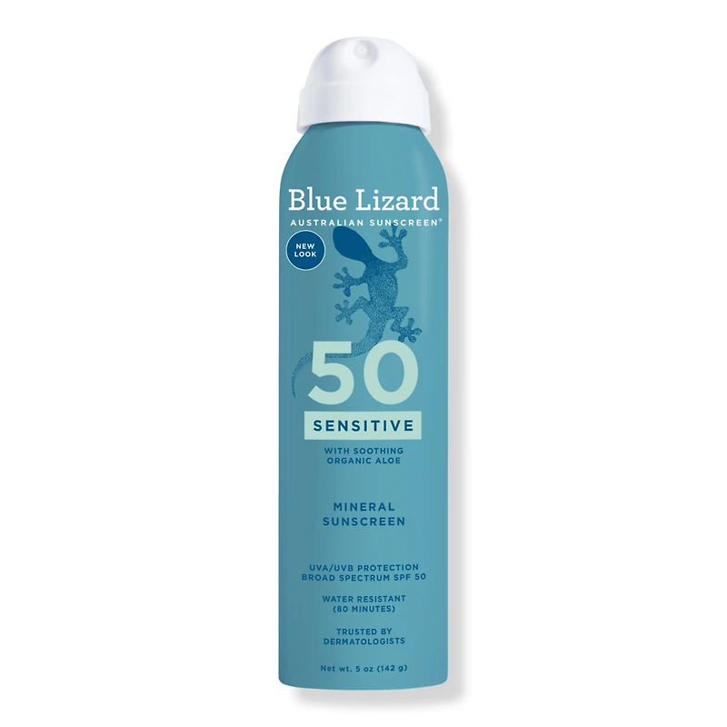 BLUE LIZARD AUSTRALIAN SUNSCREEN Sensitive Mineral Sunscreen Spray SPF 50+
