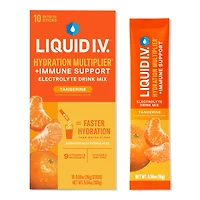 LIQUID I.V. Hydration Multiplier+ Immune Support Electrolyte Drink Mix Tangerine - 10 ct