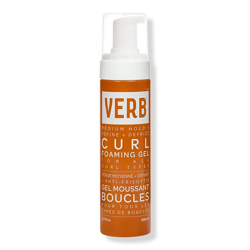 Verb Curl Foaming Gel for Definition + Frizz-Fighting - oz