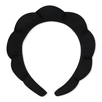 The Vintage Cosmetic Company Padded Black Velour Spa Headband