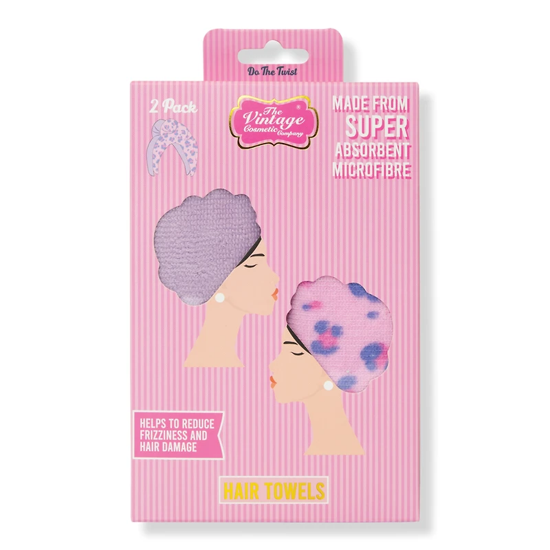 The Vintage Cosmetic Company Hair Turban Duo Pack
