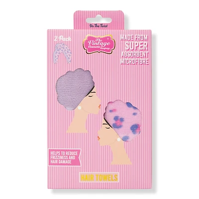 The Vintage Cosmetic Company Hair Turban Duo Pack