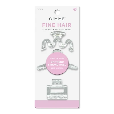 GIMME beauty Fine Hair Assorted Mini Claw Clips