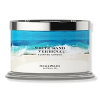HomeWorx White Sand Verbena 4-Wick Scented Candle