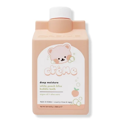 The Creme Shop Boba Bears Deep Moisture Bubble Bath - White Peach Bliss