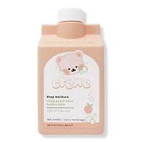 The Creme Shop Boba Bears Deep Moisture Bubble Bath - White Peach Bliss