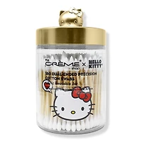 The Creme Shop Hello Kitty Chic Reusable Jar with Cotton Swabs - Matte Gold