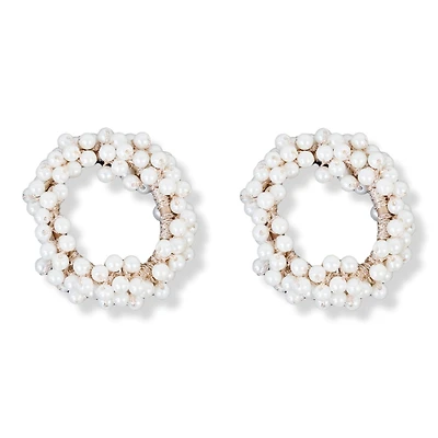 Locks & Mane 'The Jennifer' Pearl Scrunchie Set