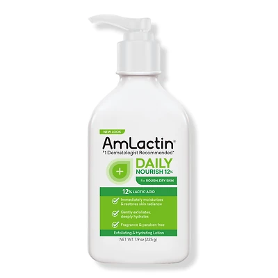AmLactin Daily Nourish Lotion with 12% Lactic Acid AHA - oz