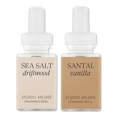 Pura X Studio McGee Santal Vanilla and Sea Salt Driftwood Diffuser Refills