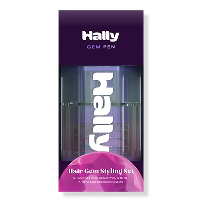 HALLY Gem Pen Hair Gem Styling Set - Device & 60 Gems