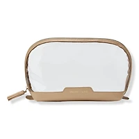 Tartan + Twine Tan Large Round Clutch