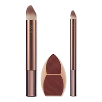 Real Techniques Makeupsaver Blending Sponge + Makeup Brush Trio