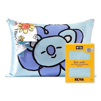 BT21 x Kitsch Satin Pillowcase Standard - Koya