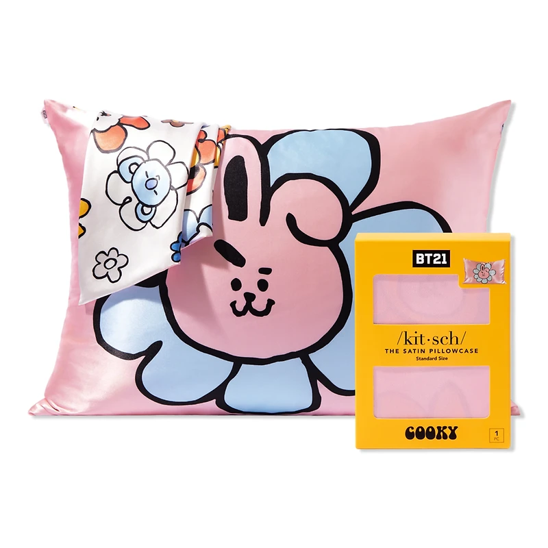 BT21 x Kitsch Satin Pillowcase Standard - Cooky