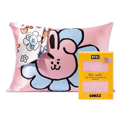 BT21 x Kitsch Satin Pillowcase Standard - Cooky