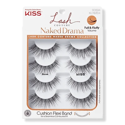 Kiss Lash Couture Naked Drama Fake Eyelashes Multipack, Blouse