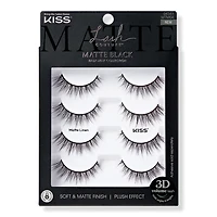 Kiss Lash Couture Matte Black Faux Mink Eyelashes Multipack