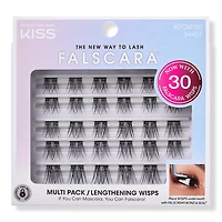 Kiss Falscara Multipack, Lash Clusters - Lengthening