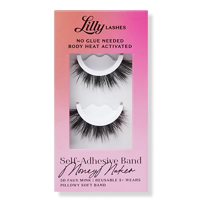 Lilly Lashes MoneyMaker Self-Adhesive 3D Faux Mink Lashes