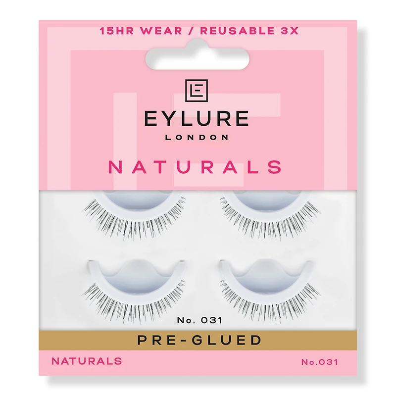 Eylure Naturals Pre-Glued No. 031 Eyelashes Twin Pack
