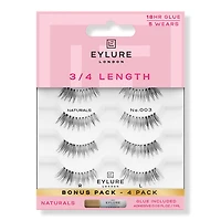 Eylure 3/4 Length Naturals Accent No. 003 Eyelashes Multipack