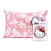 Hello Kitty x Kitsch Standard Pillowcase - Pink Kitty Faces
