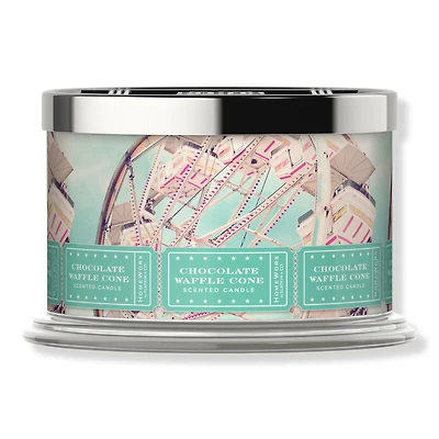 HomeWorx Chocolate Waffle Cone 4-Wick Scented Candle