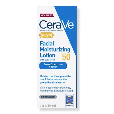 CeraVe AM Facial Moisturizing Lotion SPF 50