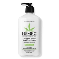 Hempz Whipped Vanilla & Coconut Cream Body Moisturizer - oz