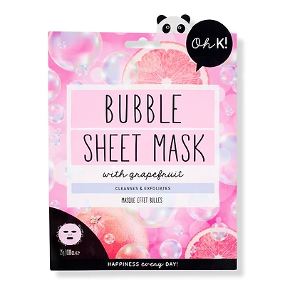 Oh K! Pink Bubble Sheet Mask with Grapefruit
