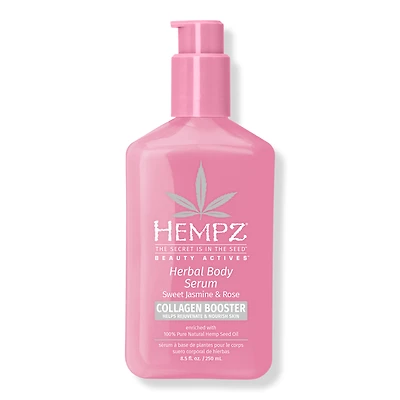 Hempz Sweet Jasmine and Rose Herbal Body Serum with Plant Collagen