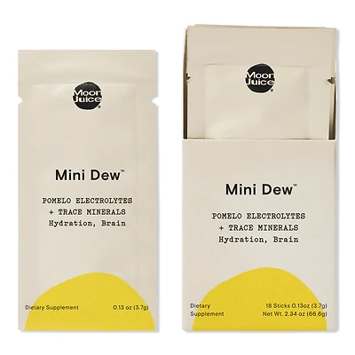 Moon Juice Mini Dew Electrolyte + Mineral Supplement Powder Sticks, - Pomelo Grapefruit
