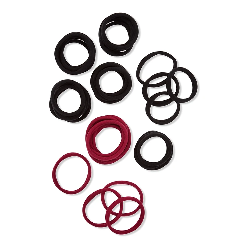 Wet Brush Reclaimed Boho Nylon Hair Elastics - Berry &